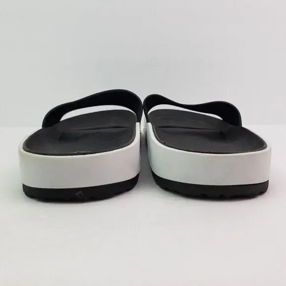 Juicy Couture Womens Size 8 Black White Slip On Casual Slide Sandals - Picture 7 of 11